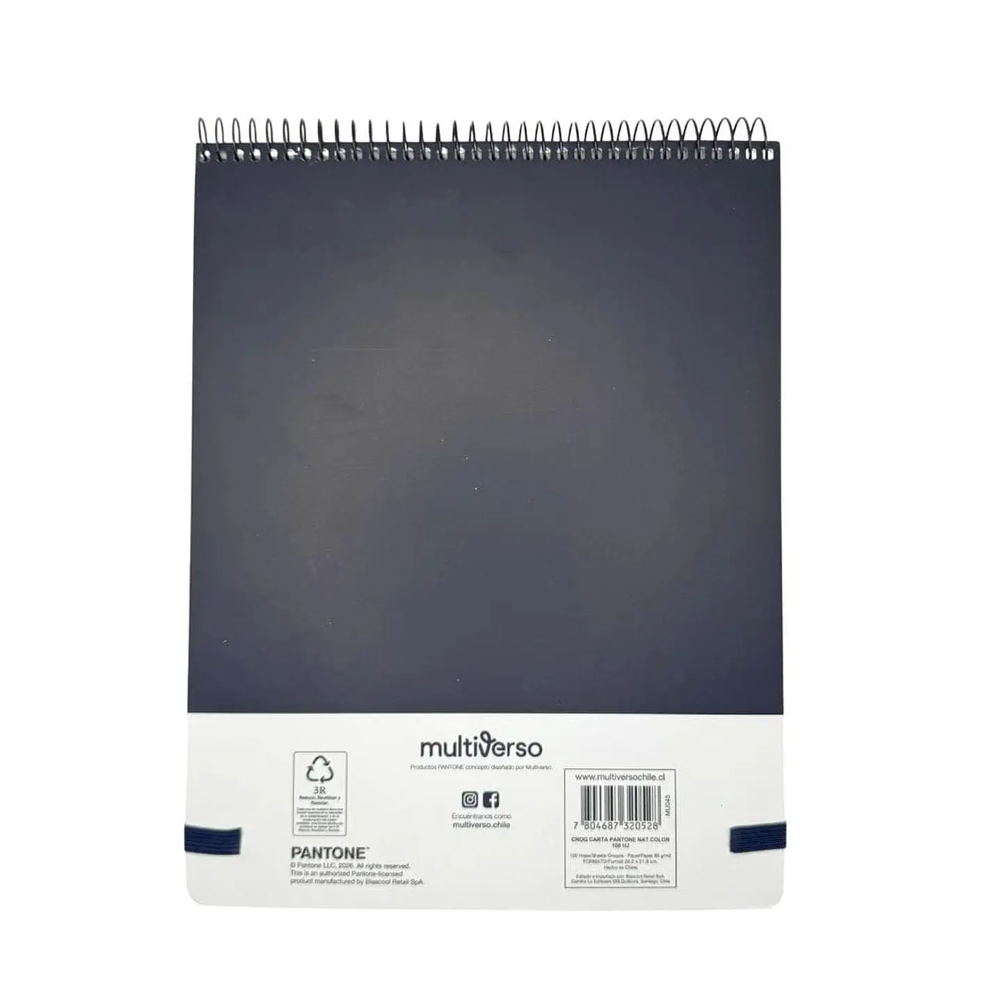 Croquera Pantone Carta Cierre Con Elástico 100 Hojas 80g/m2 9