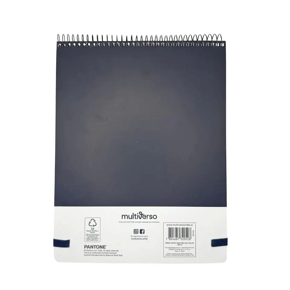 Croquera Pantone Carta Cierre Con Elástico 100 Hojas 80g/m2 9