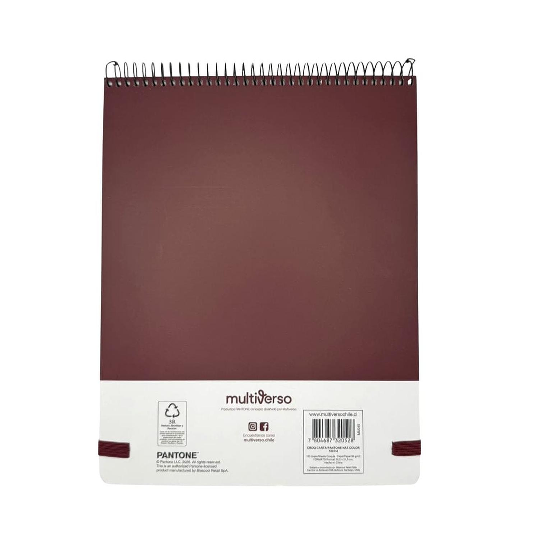 Croquera Pantone Carta Cierre Con Elástico 100 Hojas 80g/m2 13