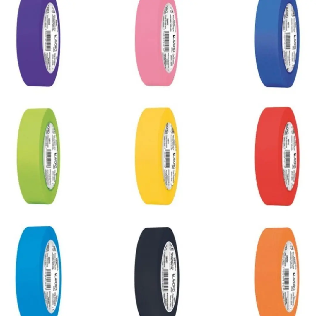 Cinta Enmascarar Masking Tape Color 24mmx20m 9 Colores 1