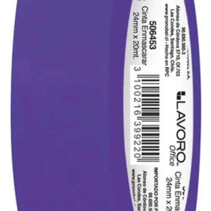 Cinta Enmascarar Masking Tape Color 24mmx20m 9 Colores 2