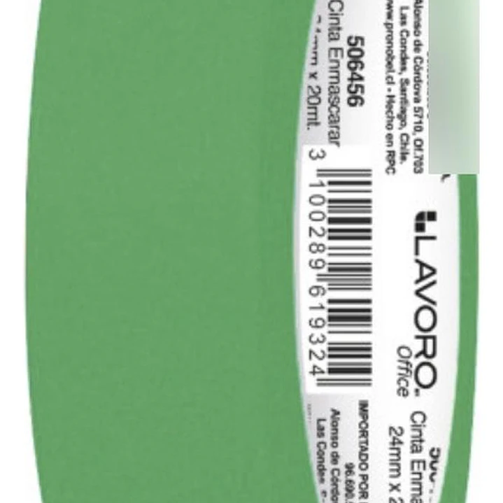 Cinta Enmascarar Masking Tape Color 24mmx20m 9 Colores 5