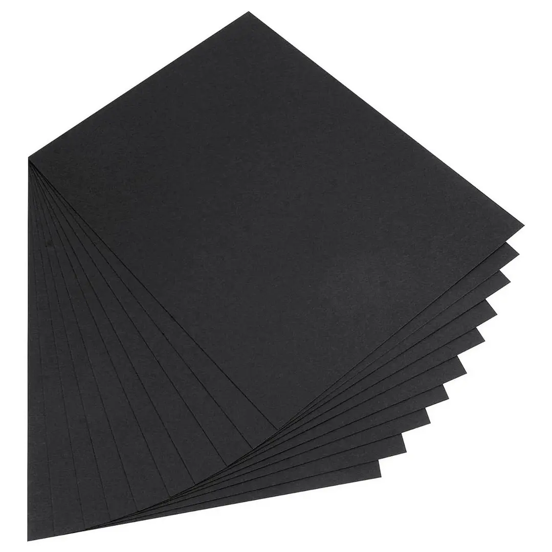 Papel Bond Negro A4 110grs 100 Hojas 1