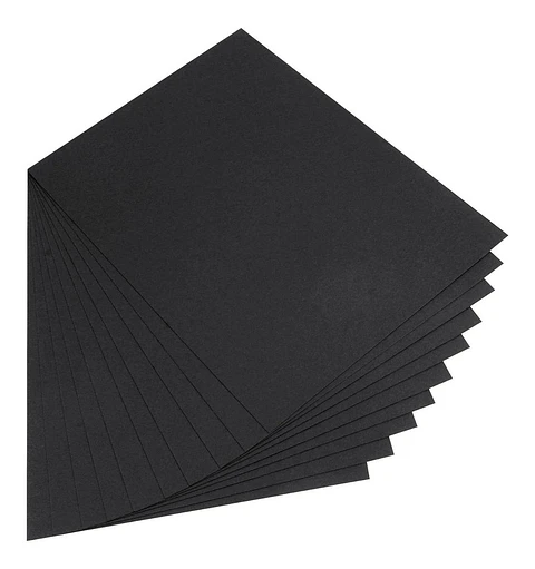 Papel Bond Negro Carta 110grs 100 Hojas