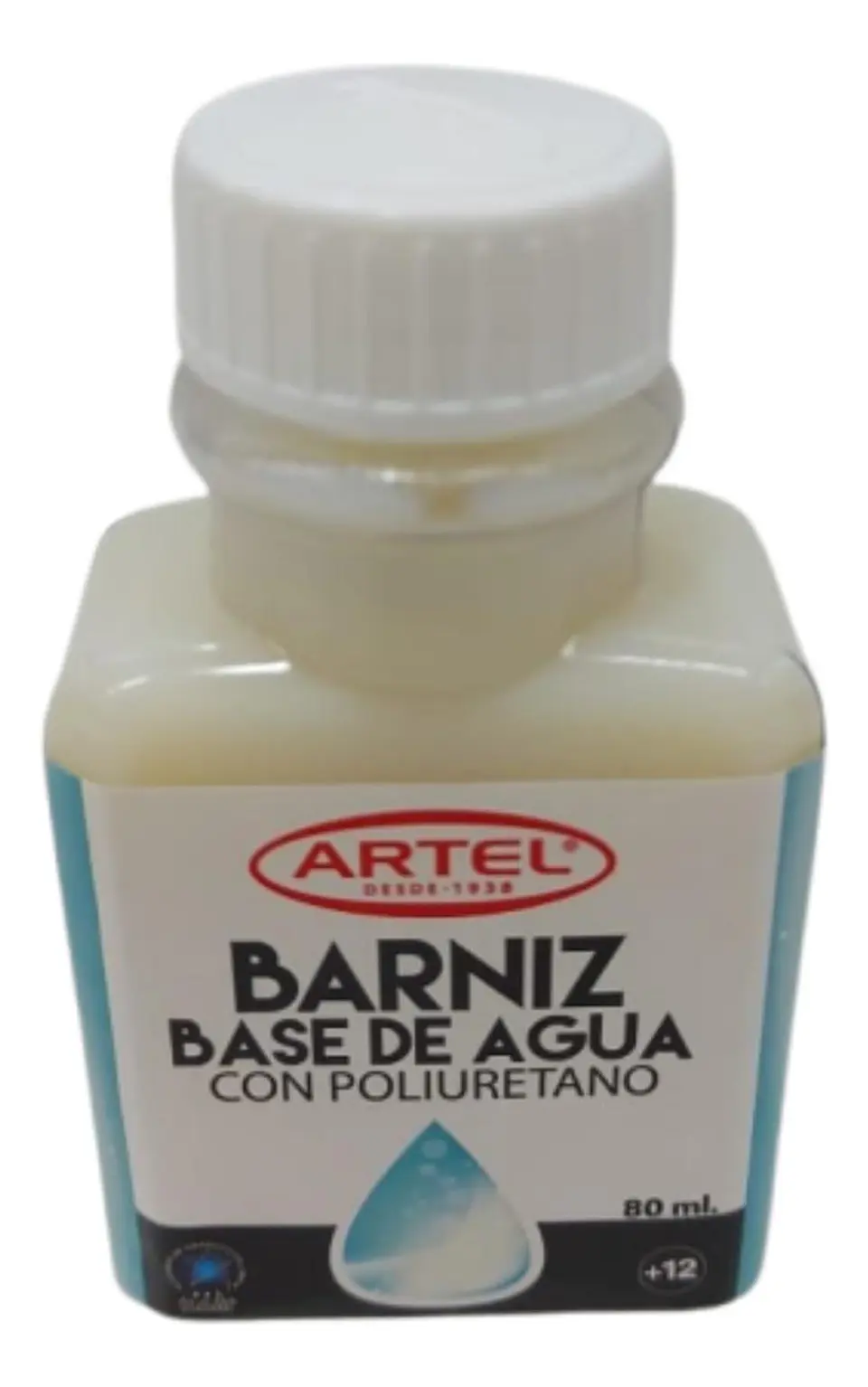 Barniz Base De Agua, Frasco 80ml. Artel 2