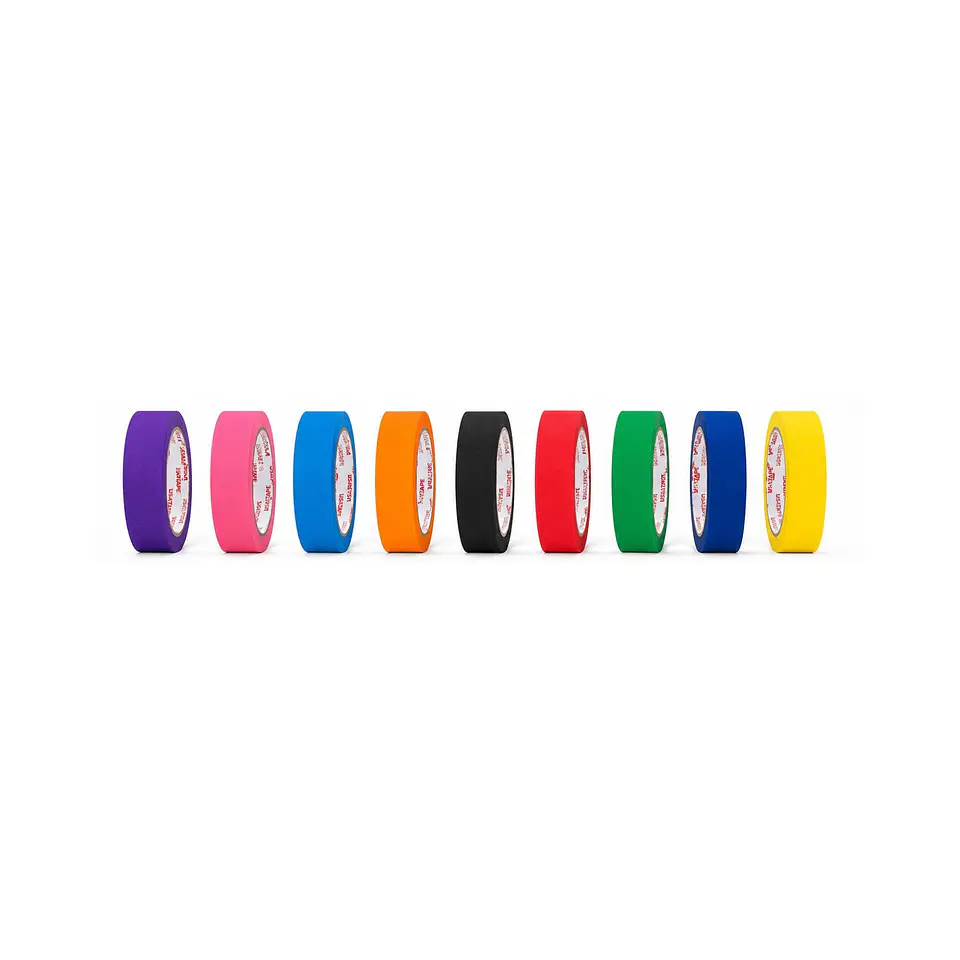 Cinta Enmascarar Masking Tape Color 18mmx20m 9 Colores 2