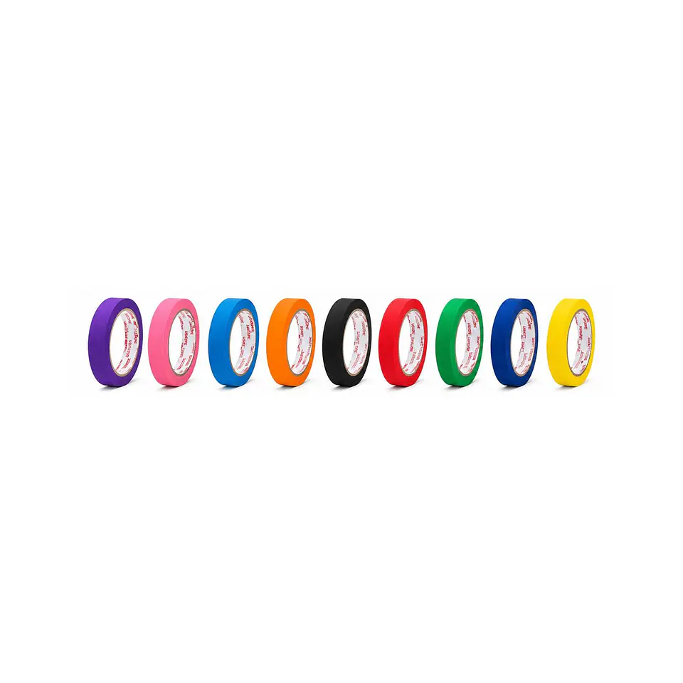 Cinta Enmascarar Masking Tape Color 18mmx20m 9 Colores 3