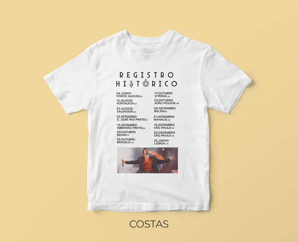 T-shirt Luan Santana – Digressão Registro Histórico 2