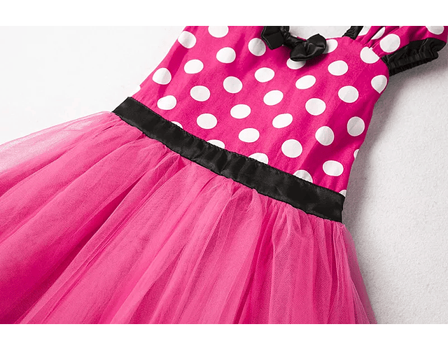 Vestido minnie fucsia