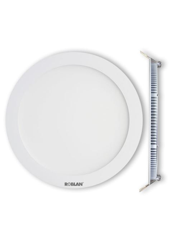 Panel LED Embutido Redondo 6W 4000K Aro Blanco 1