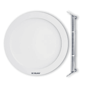 Panel LED Embutido Redondo 6W 6500K Aro Blanco