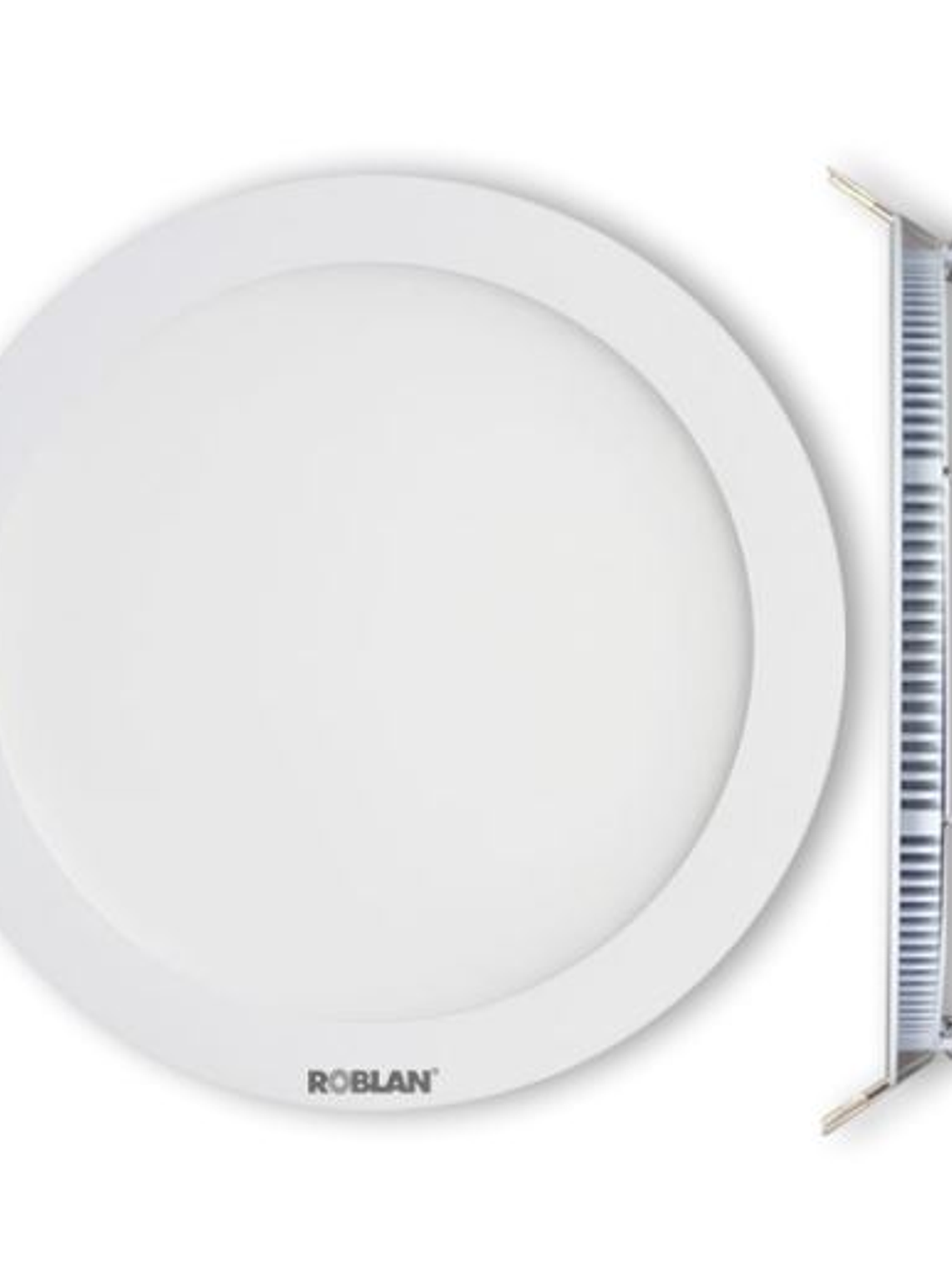 Panel LED Embutido Redondo 6W 6500K Aro Blanco 1