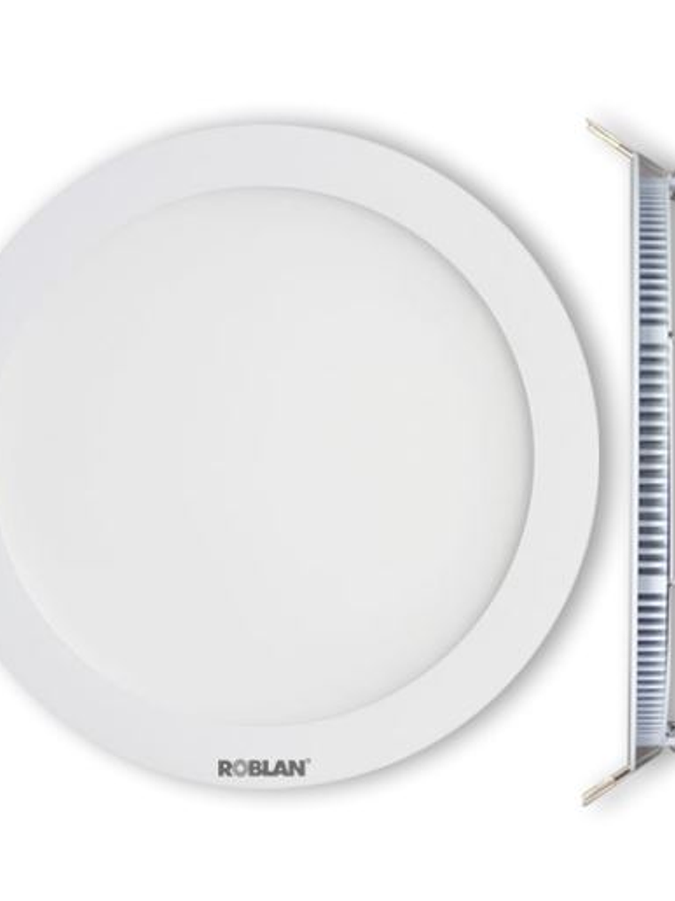 Panel LED Embutido Redondo 6W 6500K Aro Blanco 1