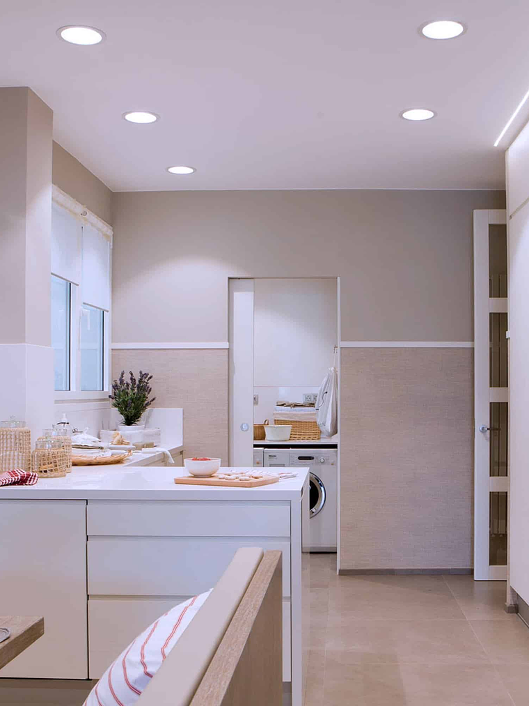 Panel LED Embutido Redondo 6W 6500K Aro Blanco 3