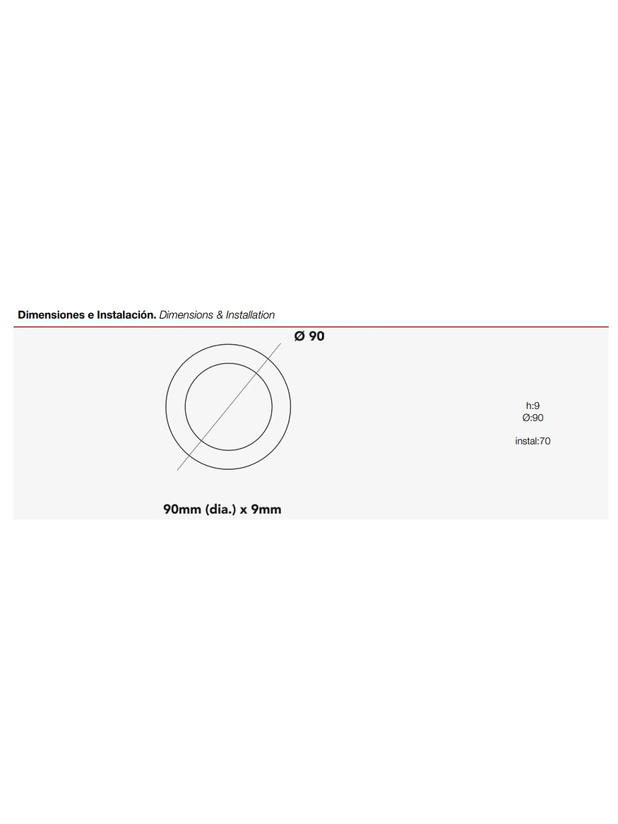 Embutido Slim Redondo LED 5W 4000K Cromo Mate 2