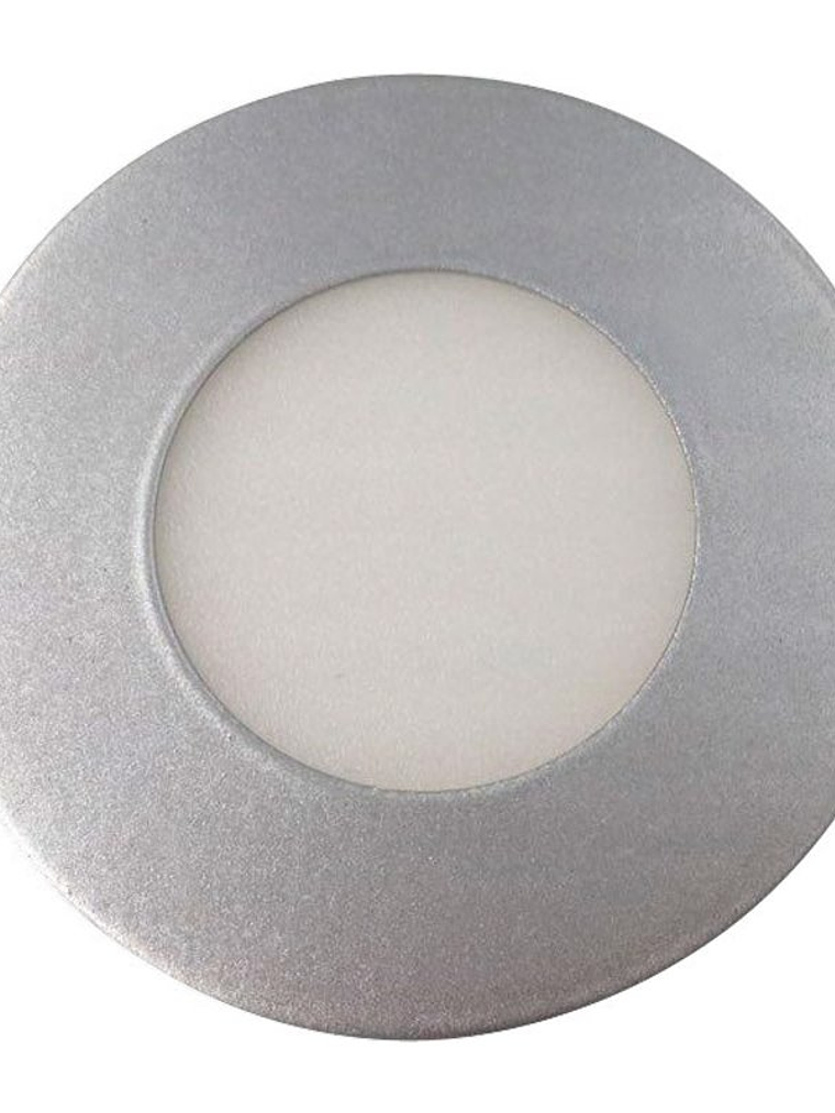 Downlight Roblan LED Redondo 5W 6500K Luz Fría Plata 1