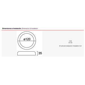 Plafón Sobrepuesto LED 6W 3000K Aro Blanco 