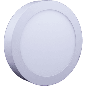 Plafón Redondo Sobrepuesto LED 12W 3000K Aro Blanco