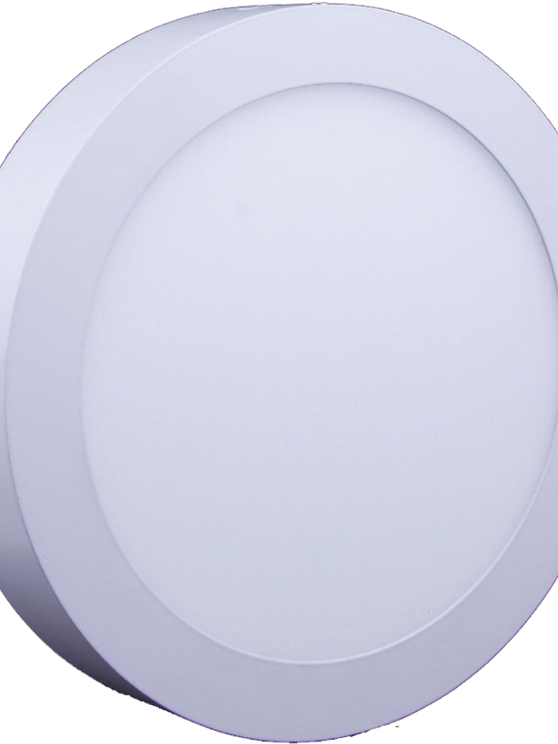 Plafón Redondo Sobrepuesto LED 12W 3000K Aro Blanco 1