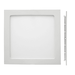 Embutido Slim Cuadrado LED Roblan 18W Luz Neutra Borde Blanco