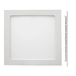 Embutido Slim Cuadrado LED 18W 4000K Luz Neutra Borde Blanco