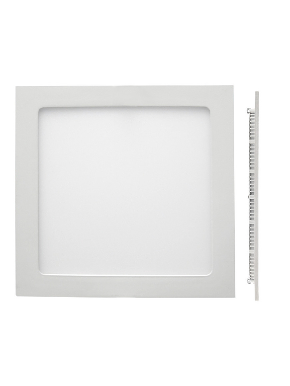Embutido Slim Cuadrado LED Roblan 18W Luz Neutra Borde Blanco 1