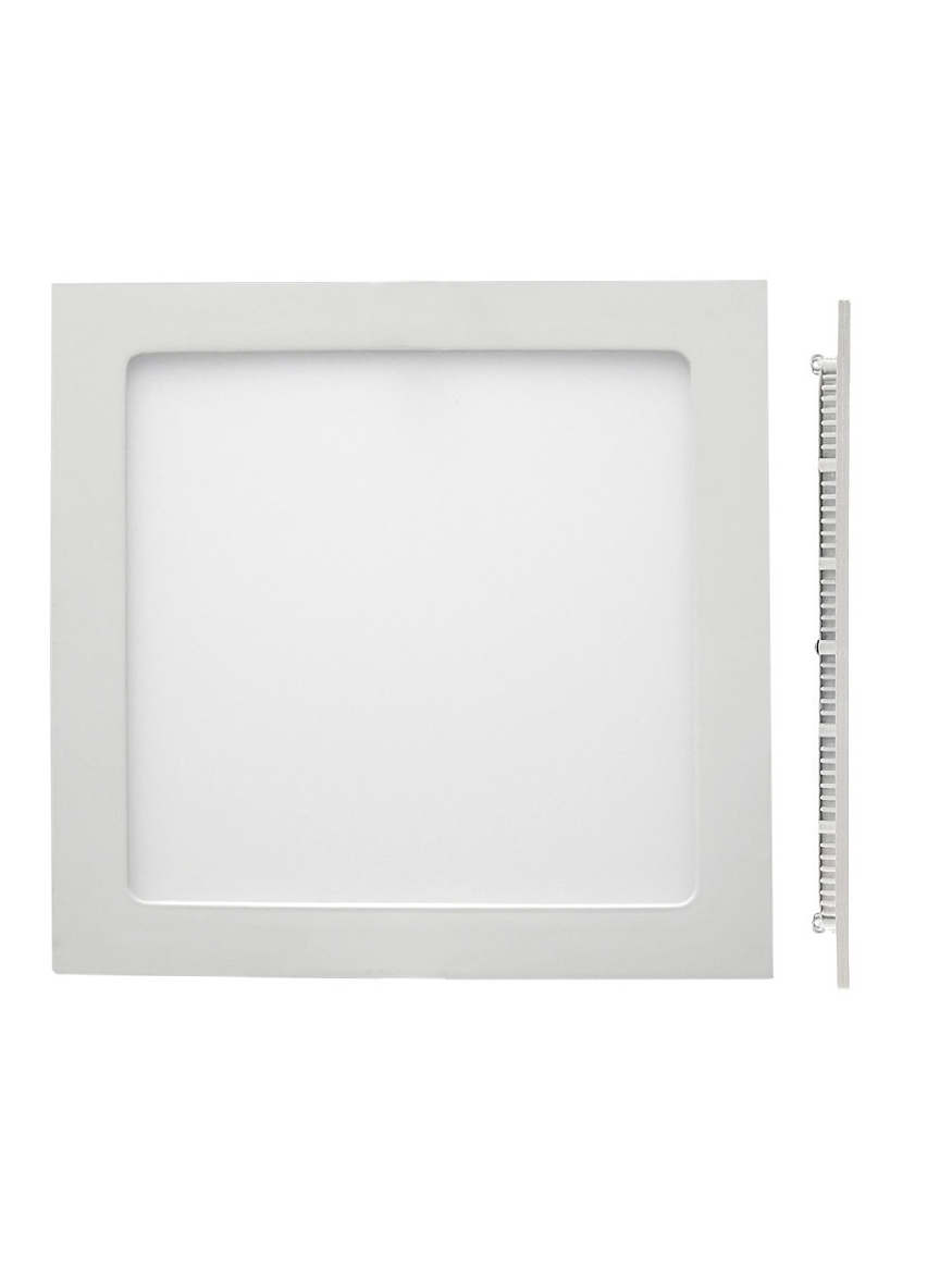 Embutido Slim Cuadrado LED Roblan 18W Luz Neutra Borde Blanco 1