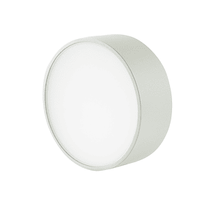 Plafón LED Exterior Redondo 6W Luz Cálida IP54 Plata