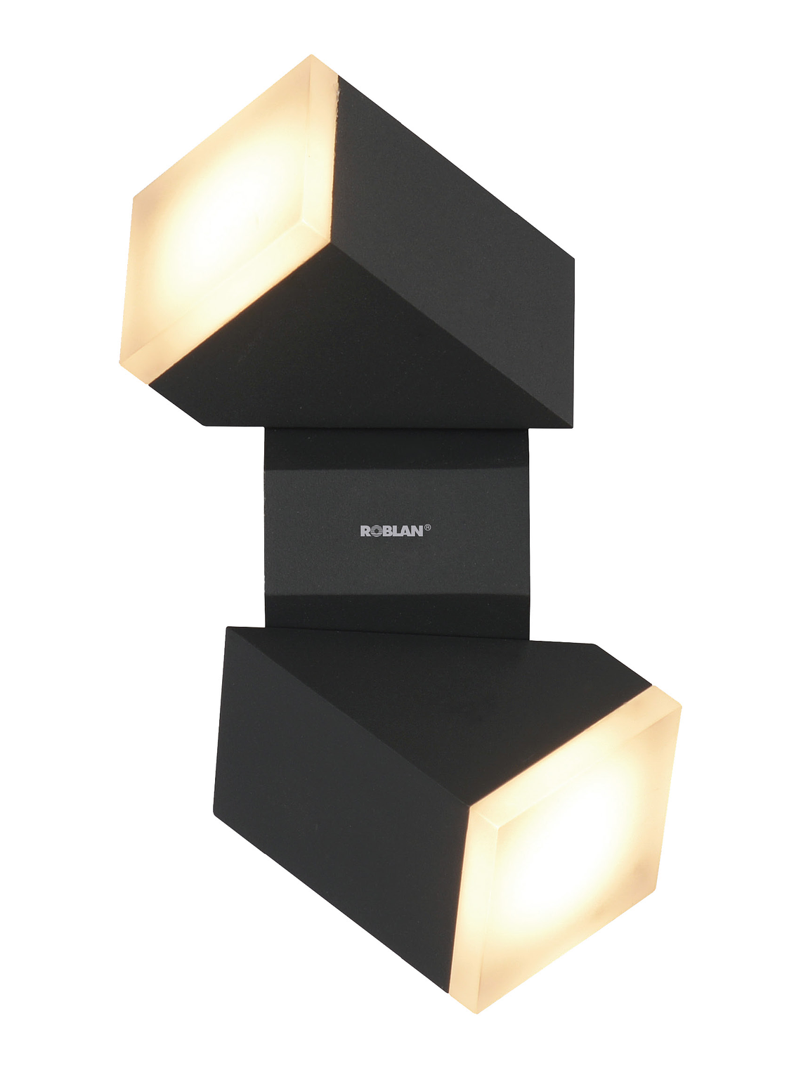 Aplique LED Exterior 2 Focos 12,5W 700lm 3000K IP54 Gris Oscuro 1