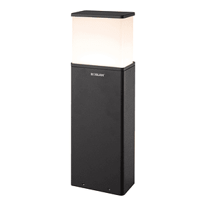 Bollard LED Roblan 9W Luz Cálida IP65 Gris Oscuro