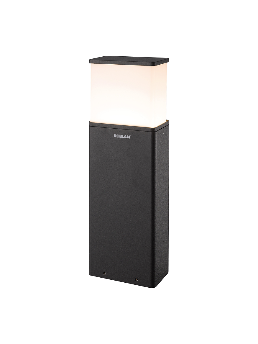 Bollard LED Roblan 9W Luz Cálida IP65 Gris Oscuro 1