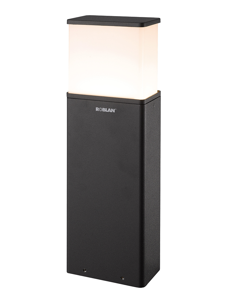 Bollard LED Exterior 9W 3000K IP65  Gris Oscuro 1