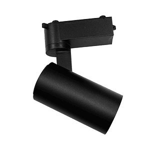 Foco Riel Monofásico LED 30W 3000K Luz Cálida Negro