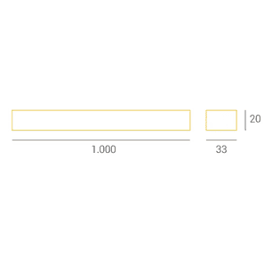 Riel Monofásico 1 metro 220V IP20 Negro