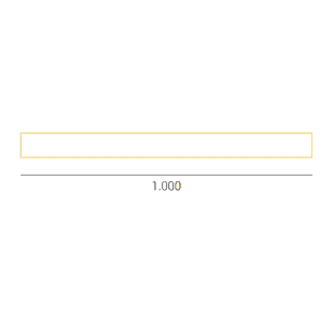 Riel Monofásico 1 metro 220V IP20 Blanco