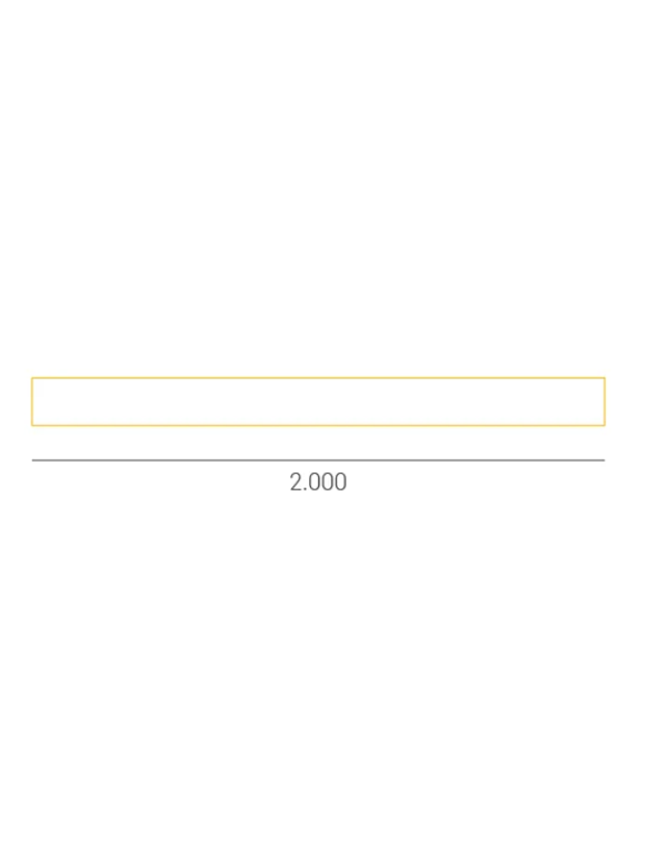 Riel Monofásico 2 metros 220V IP20 Blanco 2