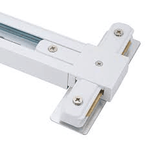 Conector Riel Monofásico T Blanco 