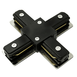 Conector Riel Monofásico X Negro