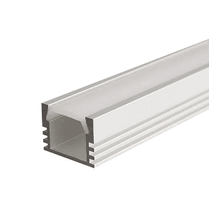 PERFIL ALUMINIO RECTANGULAR SOBREPUESTO PARA CINTA LED 3 metros