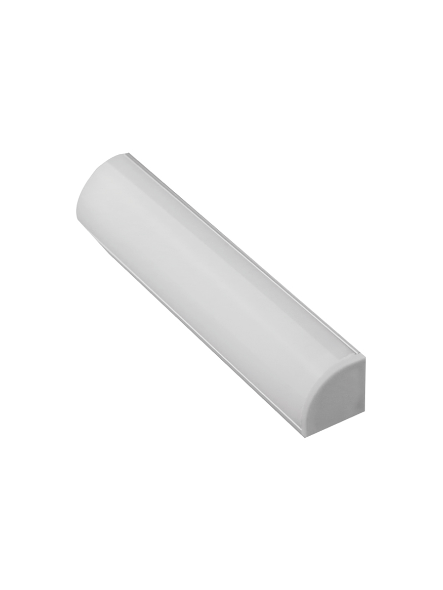 PERFIL ALUMINIO TRIANGULAR OVALADO SOBREPUESTO PARA CINTA LED 3 metros 1