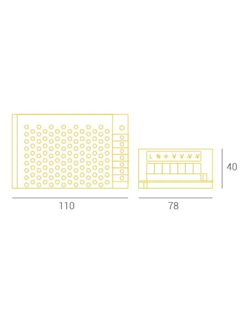 Fuente de Poder 60W IP20 12V 5A 3