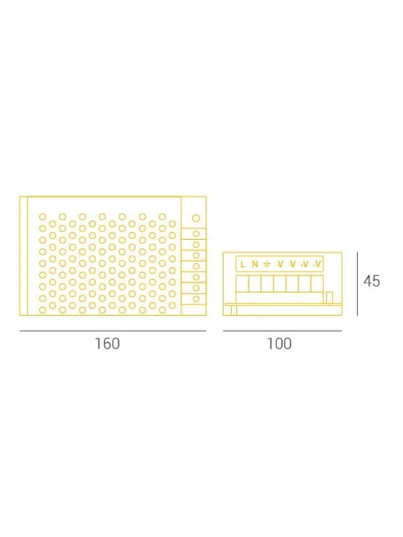 Fuente de Poder 120W IP20 12V 10A 3