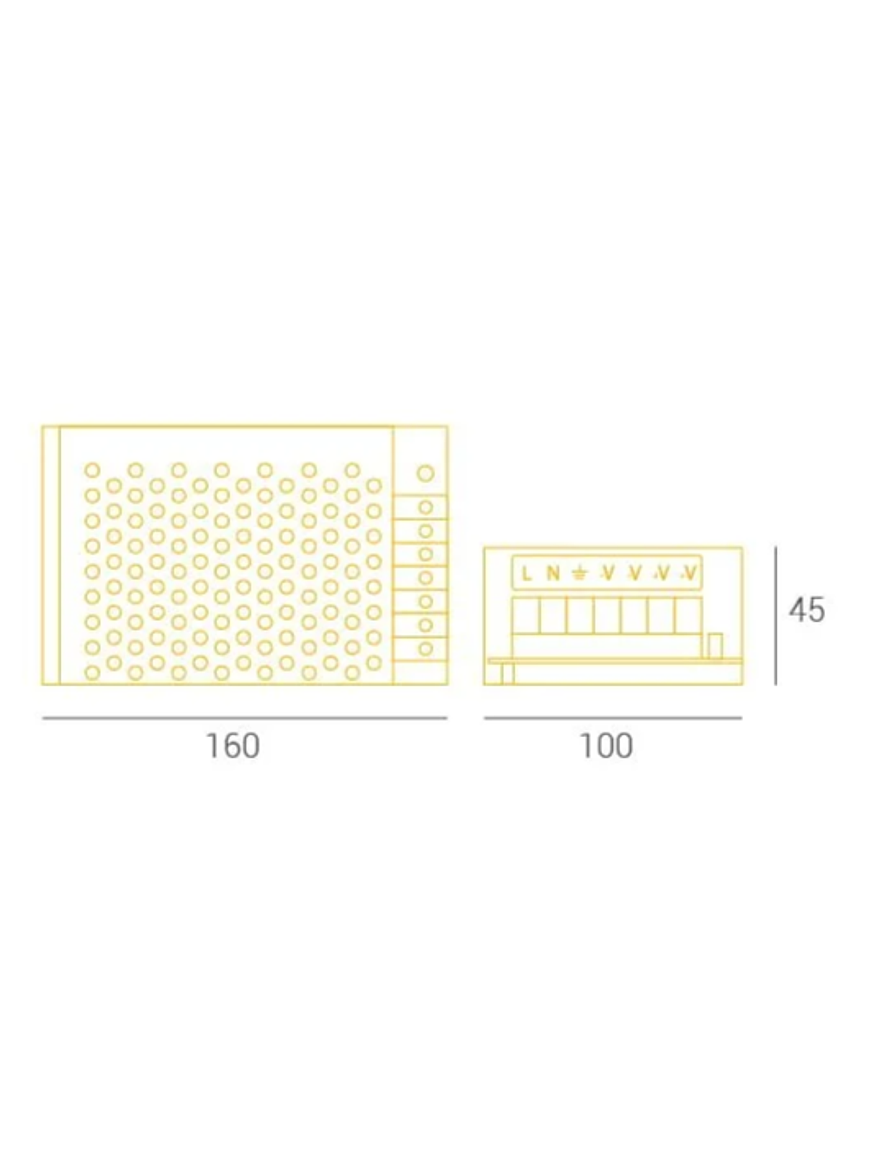 Fuente de Poder 120W IP20 12V 10A 3
