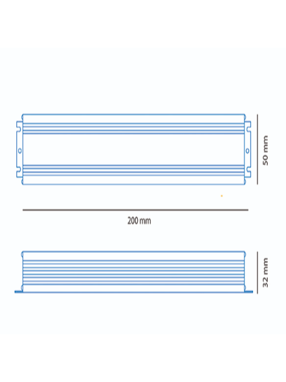 Fuente de Poder 120W IP67 12V 10A 3