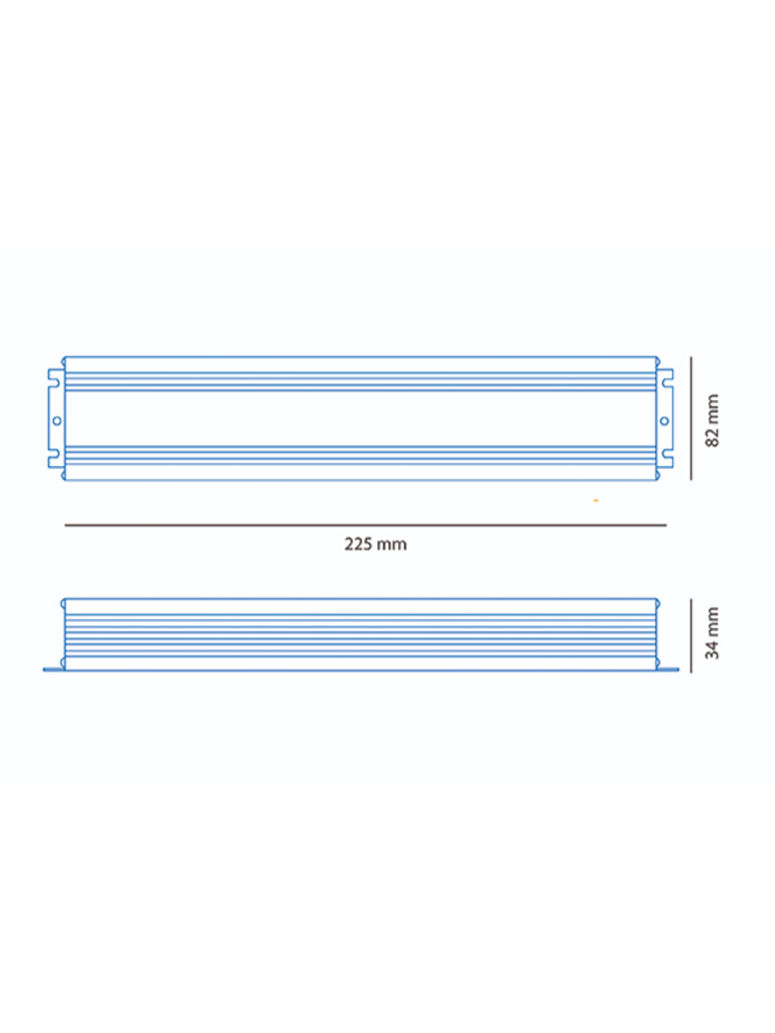 Fuente de Poder  200W IP67 12V 16,5A 2