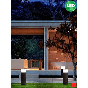 Bollard LED Roblan 9W Luz Cálida IP65 900mm Gris Oscuro