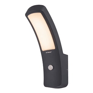 Aplique LED c/Sensor exterior 12,5W  3000K IP54 Gris Oscuro