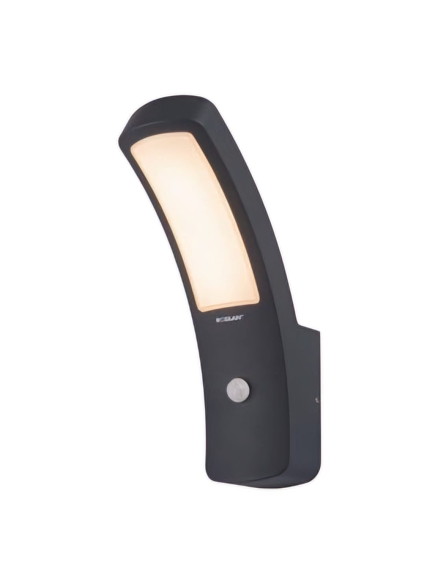 Aplique LED con Sensor Exterior 12,5W Luz Cálida IP54 Gris Oscuro 2