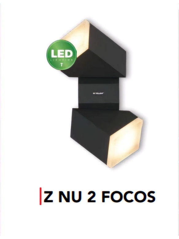Aplique LED Exterior Bifocal 12,5W Luz Cálida IP54 Gris Oscuro 7