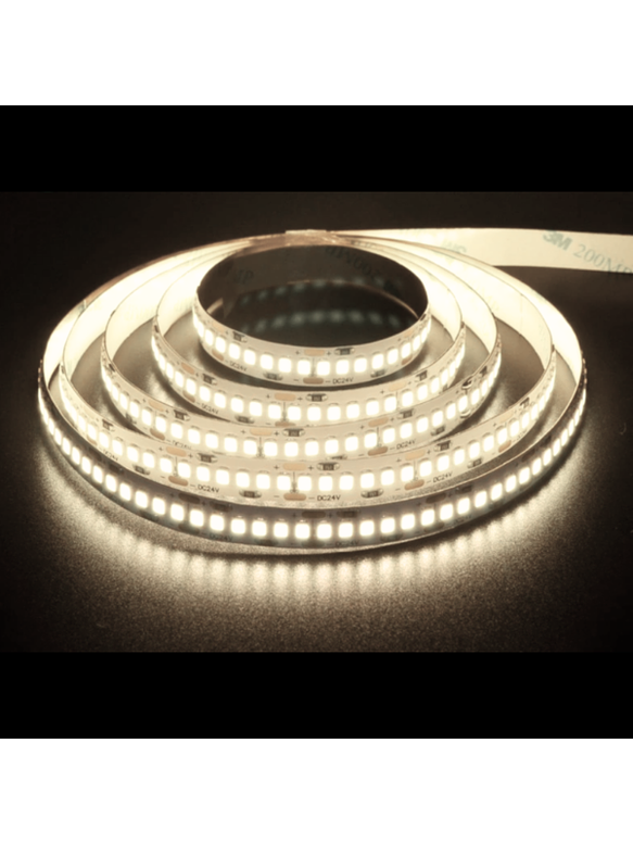 CINTA 24V 2835 20W/MT IP20 240LED/MT 4000K (Luz Neutra) C/ADHESIVO 10M 3